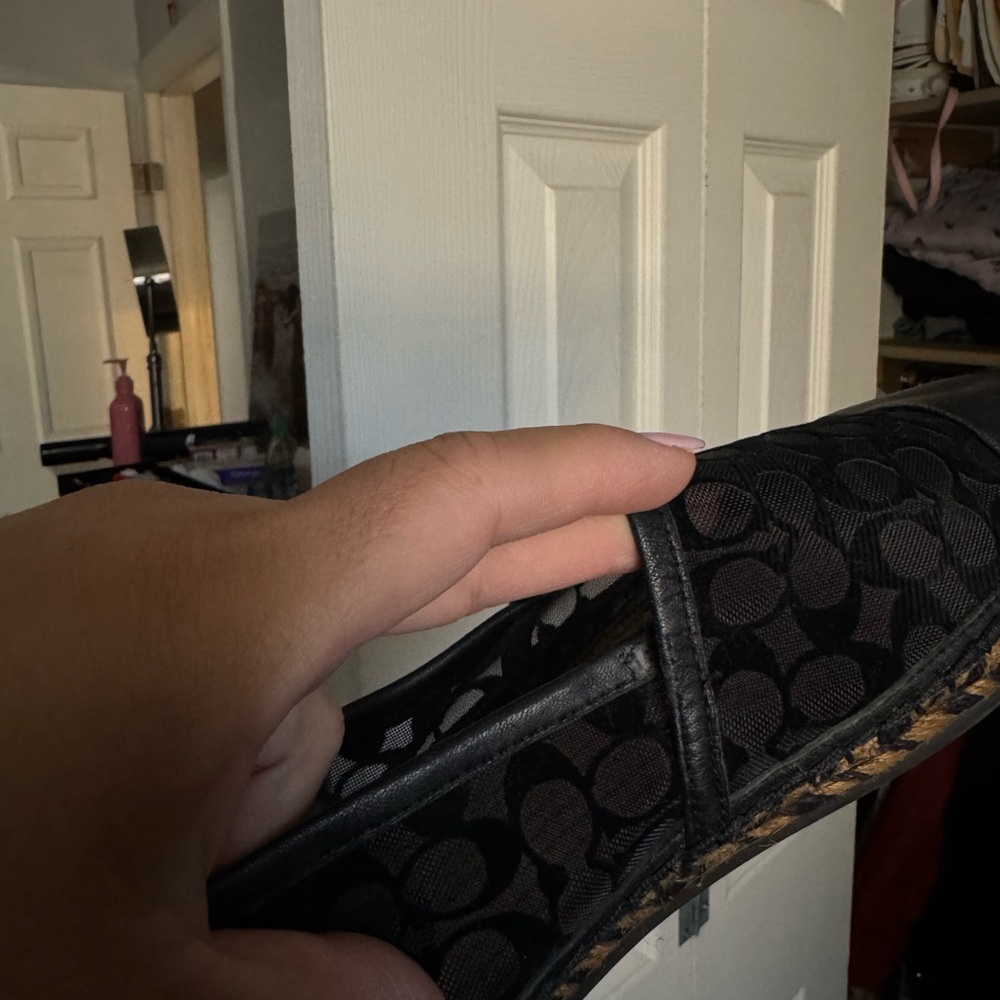 Coach Black Patterned Espadrilles - image 2